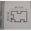 專業生產65*45流水線鋁型材