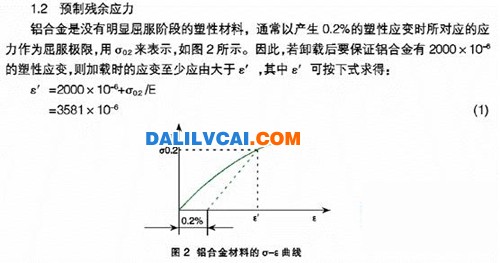 預制殘余應力 振動時效降低和均化鋁合金構件殘余應力的研究2
