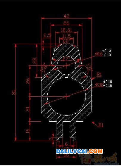 工業鋁型材截面圖