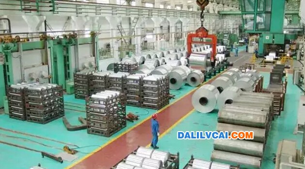 西北鋁箔材生產現場