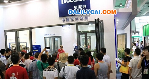 廣州建博會上的貝克洛展廳展示專屬空間定制