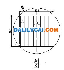 工業用換熱器鋁材截面圖