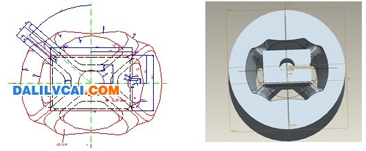幕墻立柱鋁型材擠壓模具設計方案及三維模型圖