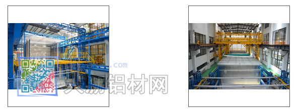 元宸機械制造的8.5米鋁材生產線復合式上料