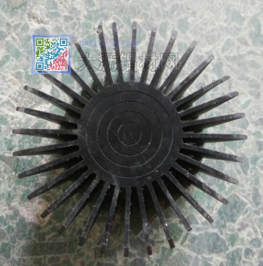 直徑92.5mm實心的太陽花鋁材樣品