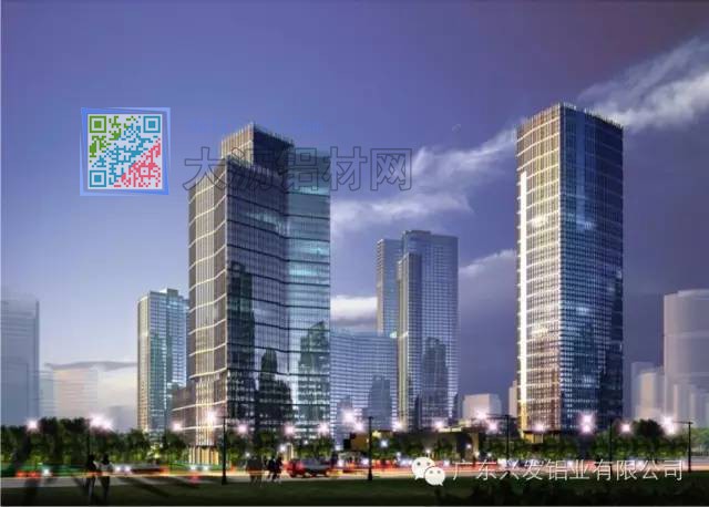 北京財富中心應用興發光電幕墻產品