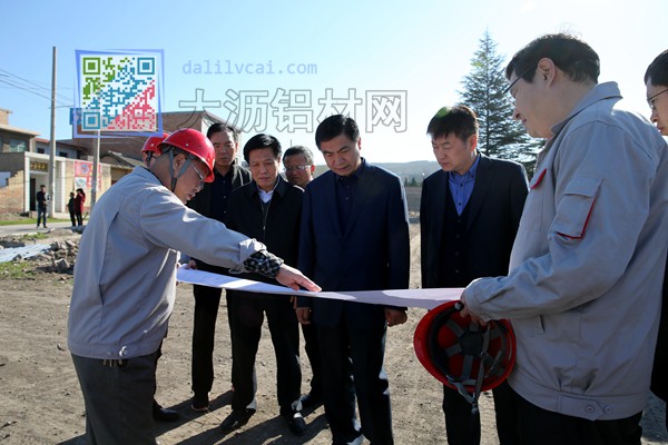 銅川市委常委、副市長(zhǎng)何尚民深入美鑫西北耐物流園和30萬(wàn)噸鋁鎂合金項(xiàng)目工地調(diào)研