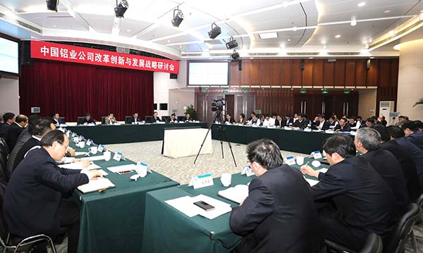 中鋁公司改革創新與發展戰略研討會現場