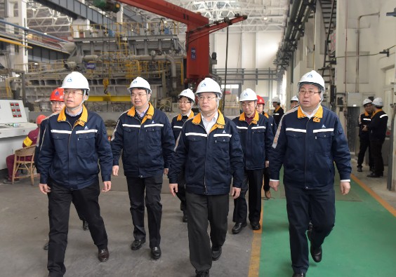 中鋁公司領導余德輝、劉祥民一行在西南鋁調研