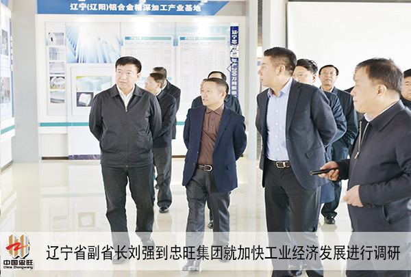 遼寧省副省長劉強調研忠旺集團現場