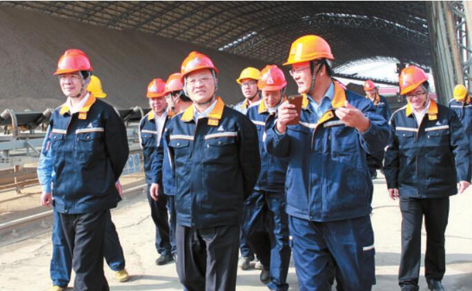 葛紅林、劉才明在中鋁股份山西分公司調研