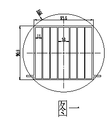 高難工業用換熱器鋁材截面圖